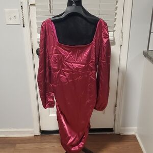 Pink Lily Fuchsia Long Sleeve Dress